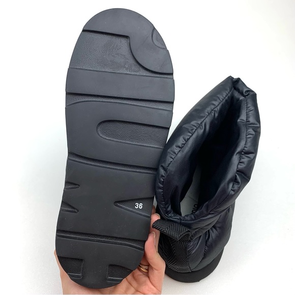 Piumestudio Luna moon boot black puffy quilted slip on apres bootie size 36 - Picture 5 of 7